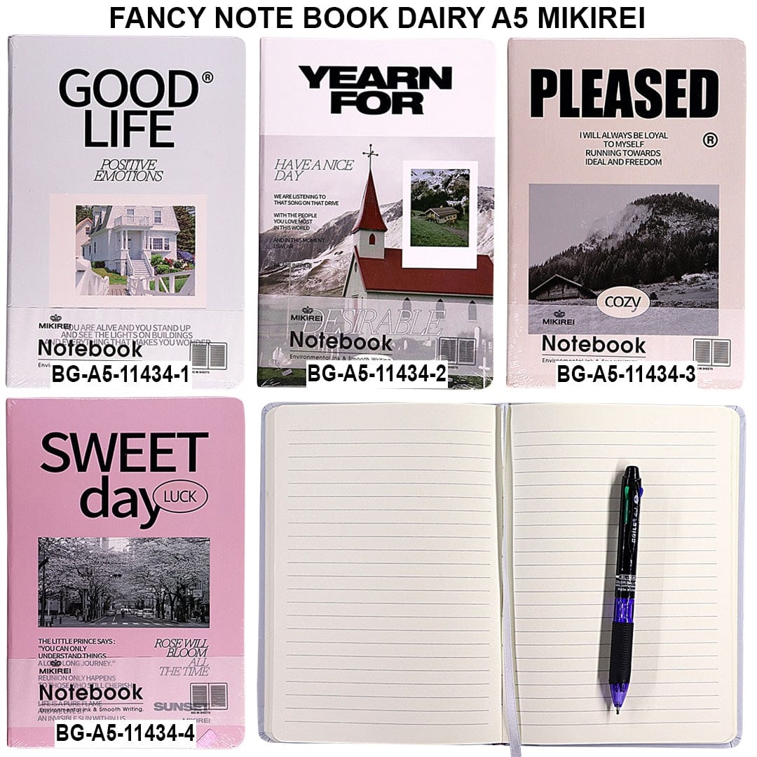 Ravrai Craft - Mumbai Branch NOTE BOOK DAIRY A5 NOTE BOOK DAIRY A5 MIKIREI A5-11434