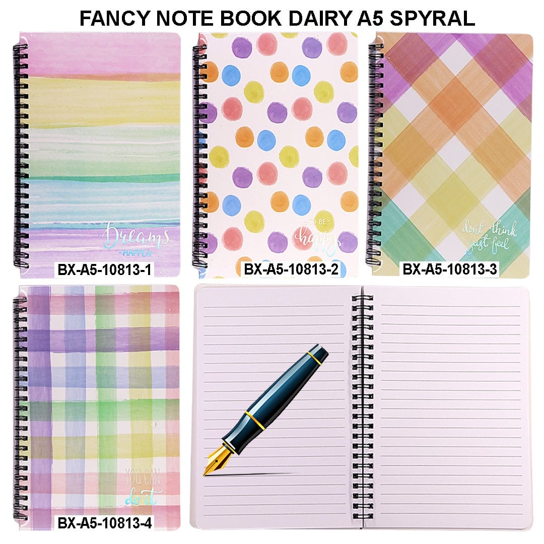 Ravrai Craft - Mumbai Branch NOTE BOOK DAIRY A5 NOTE BOOK DAIRY A5 SPYRAL BXA5-10813