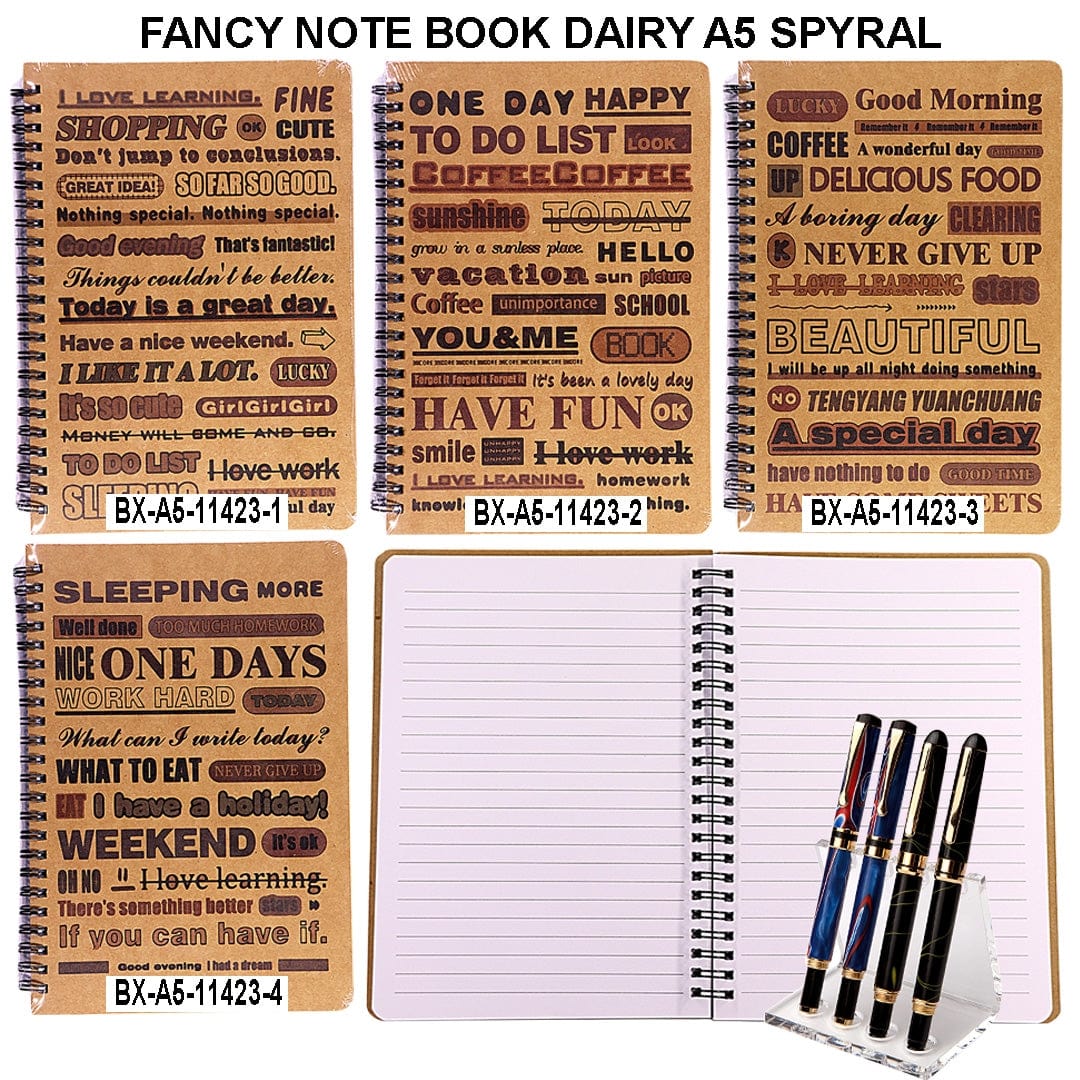 Ravrai Craft - Mumbai Branch NOTE BOOK DAIRY A5 NOTE BOOK DAIRY A5 SPYRAL BXA5-11423