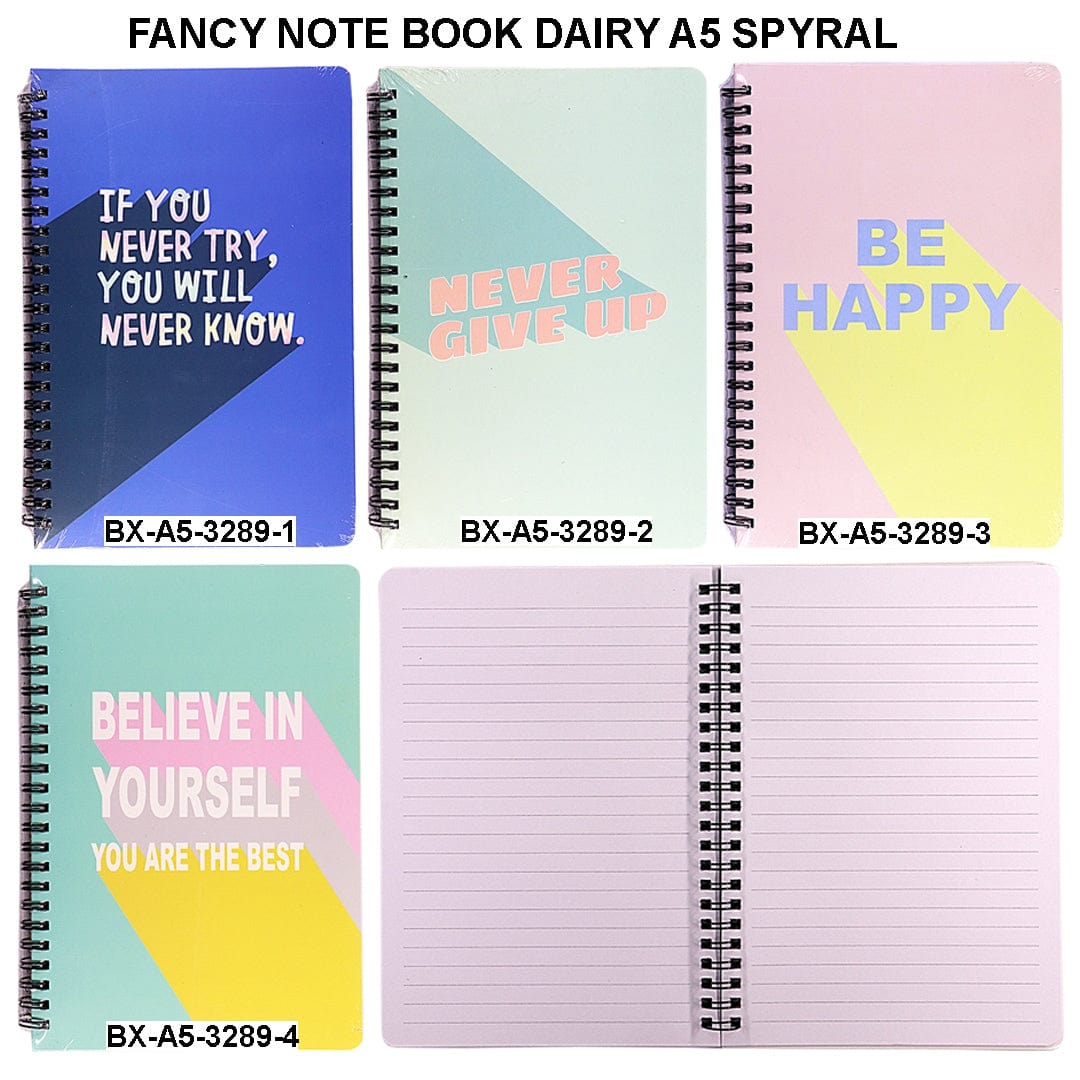 Ravrai Craft - Mumbai Branch NOTE BOOK DAIRY A5 NOTE BOOK DAIRY A5 SPYRAL BXA5-3289