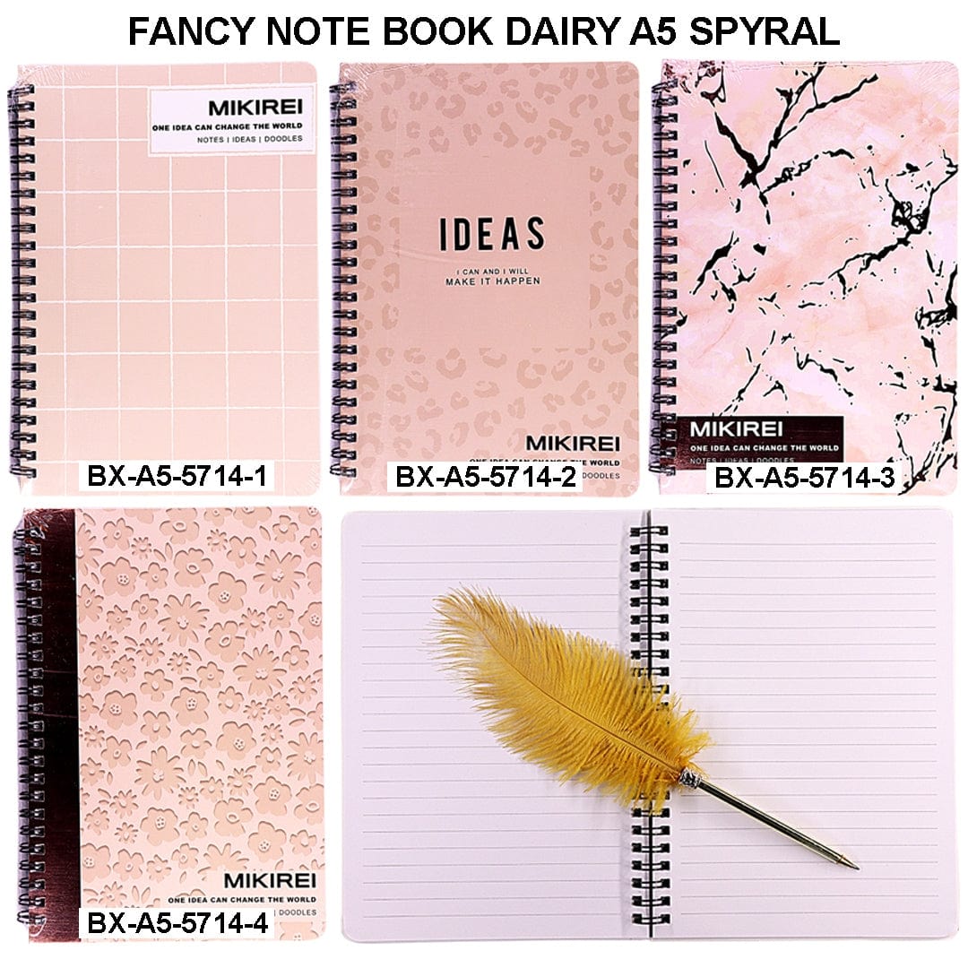 Ravrai Craft - Mumbai Branch NOTE BOOK DAIRY A5 NOTE BOOK DAIRY A5 SPYRAL BXA5-5714