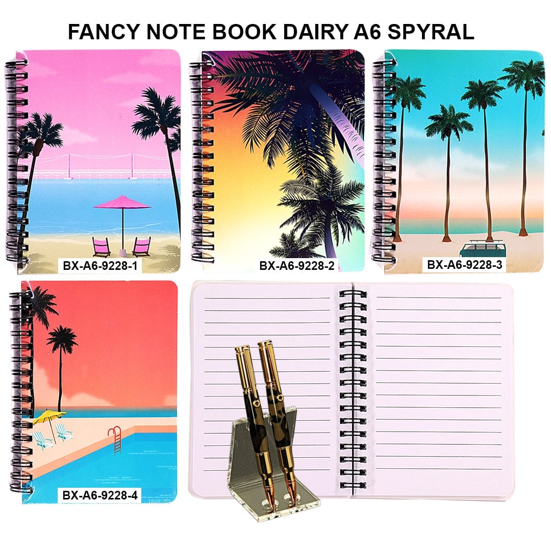 Ravrai Craft - Mumbai Branch NOTE BOOK DAIRY A6 SPIRAL Fancy Notebook Dairy Spiral A6