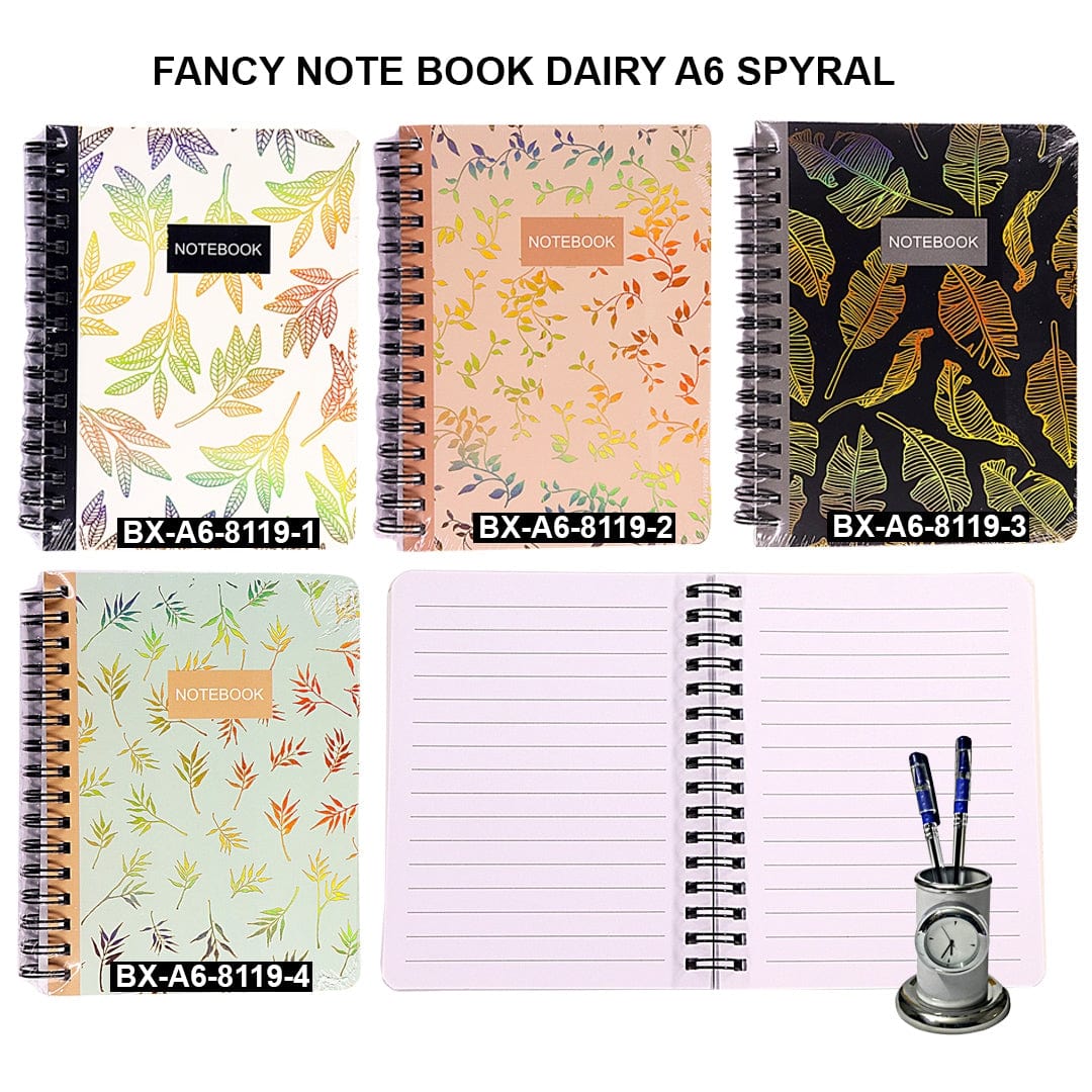 Ravrai Craft - Mumbai Branch NOTE BOOK DAIRY A6 SPIRAL Fancy Notebook Spiral Dairy A6