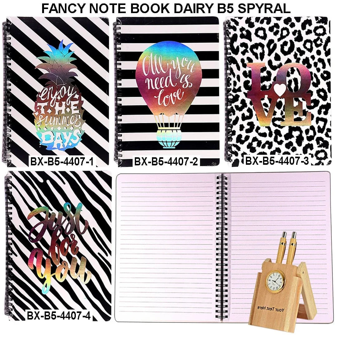 fancy note book dairy B5