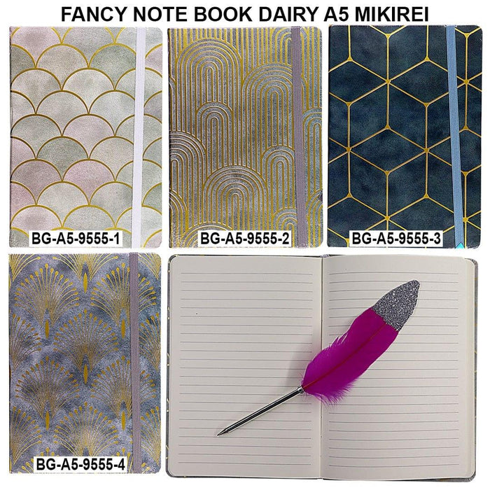 Fancy A5 Journal Diary: Ruled, Undated, 100 Sheets Contains 1 Diary