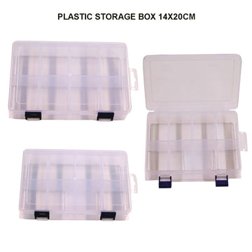 Ravrai Craft - Mumbai Branch Organiser Compact Plastic Storage Box - 14x20cm, Pack of 1