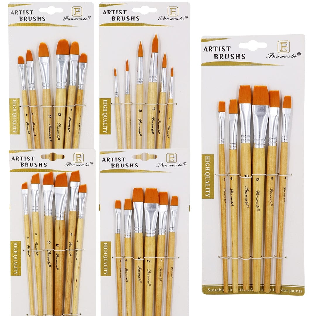 Ravrai Craft - Mumbai Branch PAINT BRUSH SET 6PCS paint brush set 6pcs