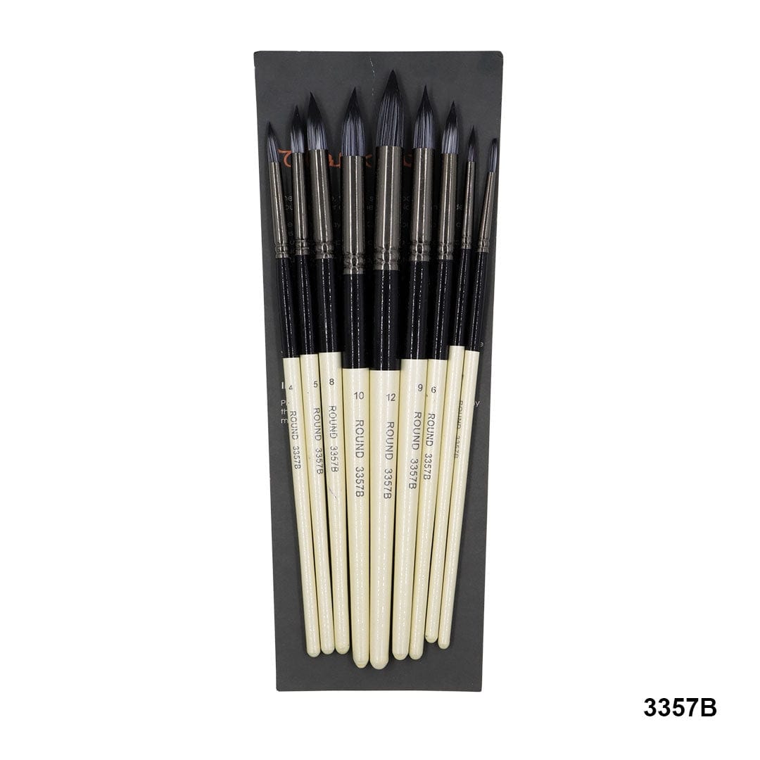 Ravrai Craft - Mumbai Branch Paint Brushes PAINT BRUSH SET 9PCS RAW-1805 3357B