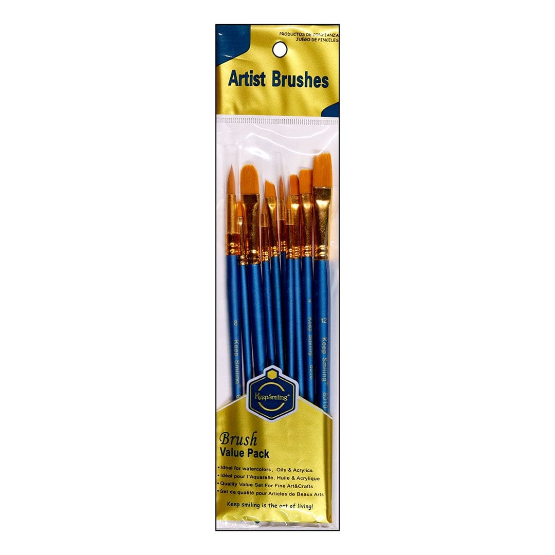 Ravrai Craft - Mumbai Branch Paint Brushes Paint Brush set of (10 pieces)