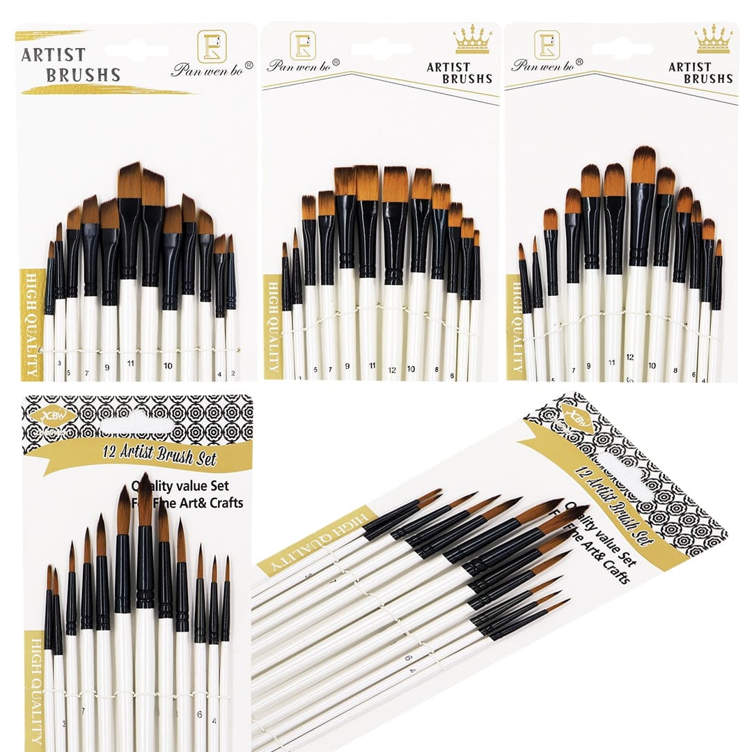 Ravrai Craft - Mumbai Branch Paint Brushes Paint Brust Set 12Pcs