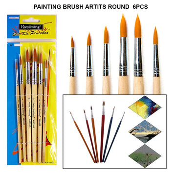 Round Paint Brush (set of 6)