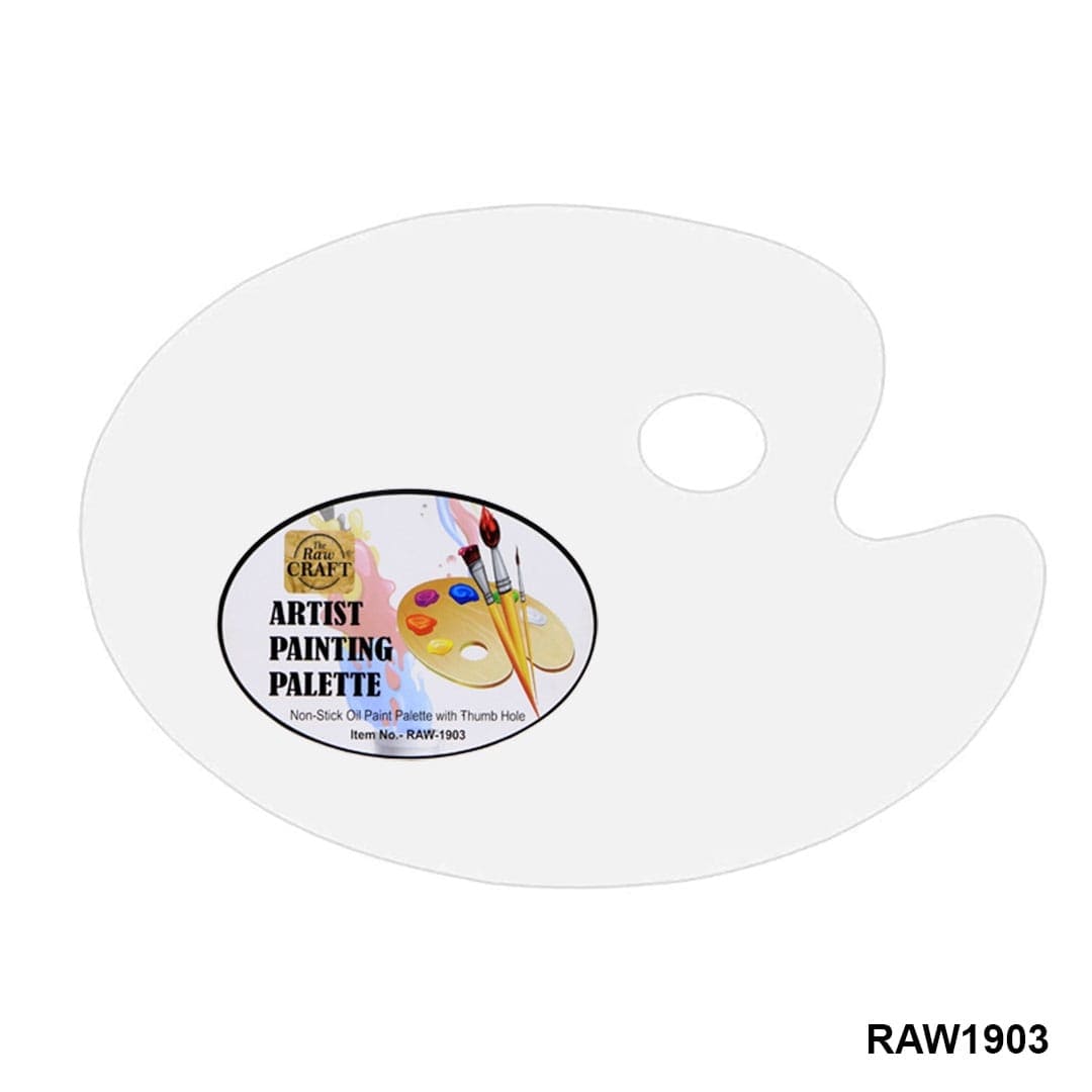 Ravrai Craft - Mumbai Branch paint tools Artist Painting Palette Oval 30×20cms Raw-1903 - A must-have tool for every budding artist