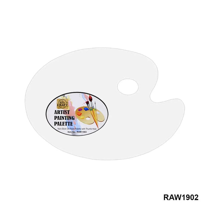 The Artist's Perfect Companion - Painting Palette Oval 25 x 15cms Raw-1902