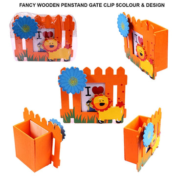 Wooden Pen stand Gate Clip