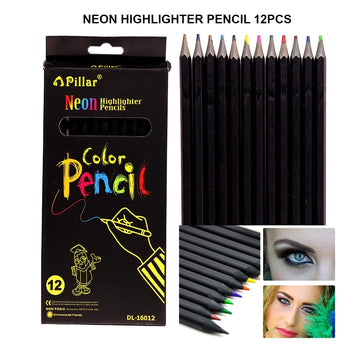 Neon Highlighter Pencils 12Pcs