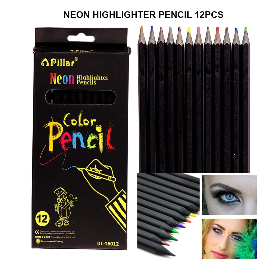 Ravrai Craft - Mumbai Branch pencils Neon Highlighter Pencils 12Pcs