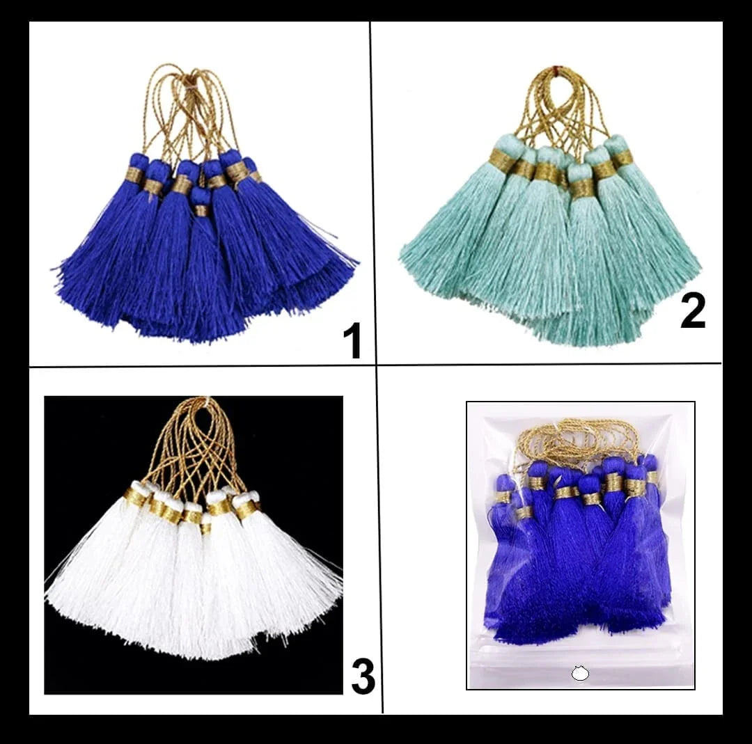Colorful Tassel Charms – DIY Jewelry Making, Earrings & Craft Supplies | Pack of 1