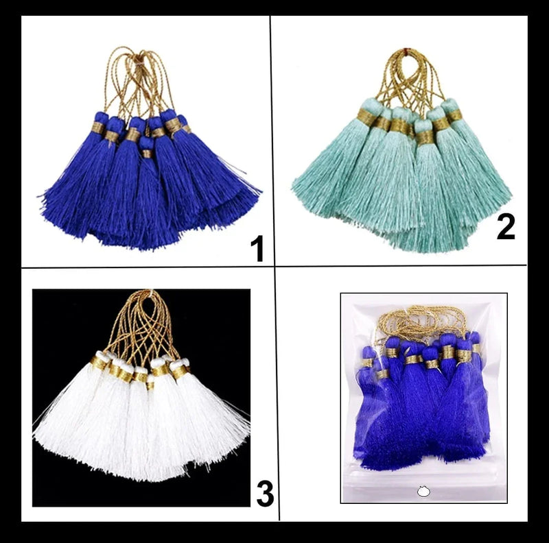 DIY Craft Tassels For Keychains 12Pcs