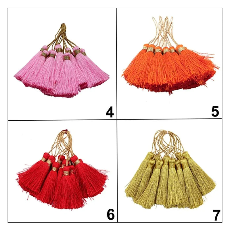 DIY Craft Tassels For Keychains 12Pcs