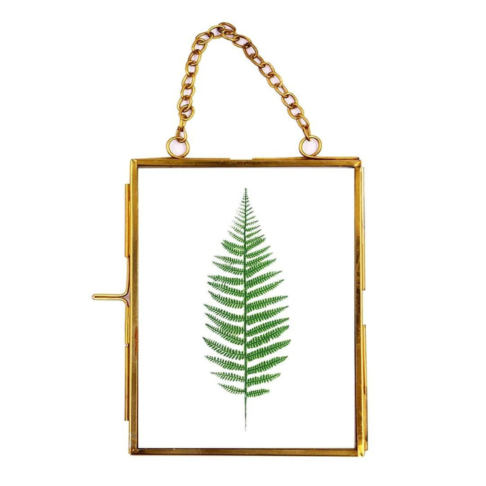 Brass Glass Photo Frame - Rectangle, 4x6 inch - Elegant Display for Cherished Memories