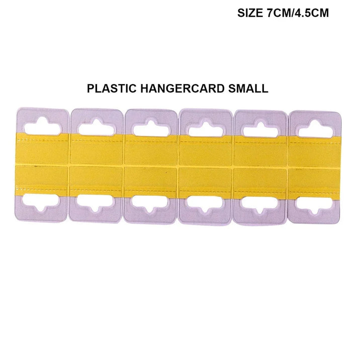 plastic hanger card small