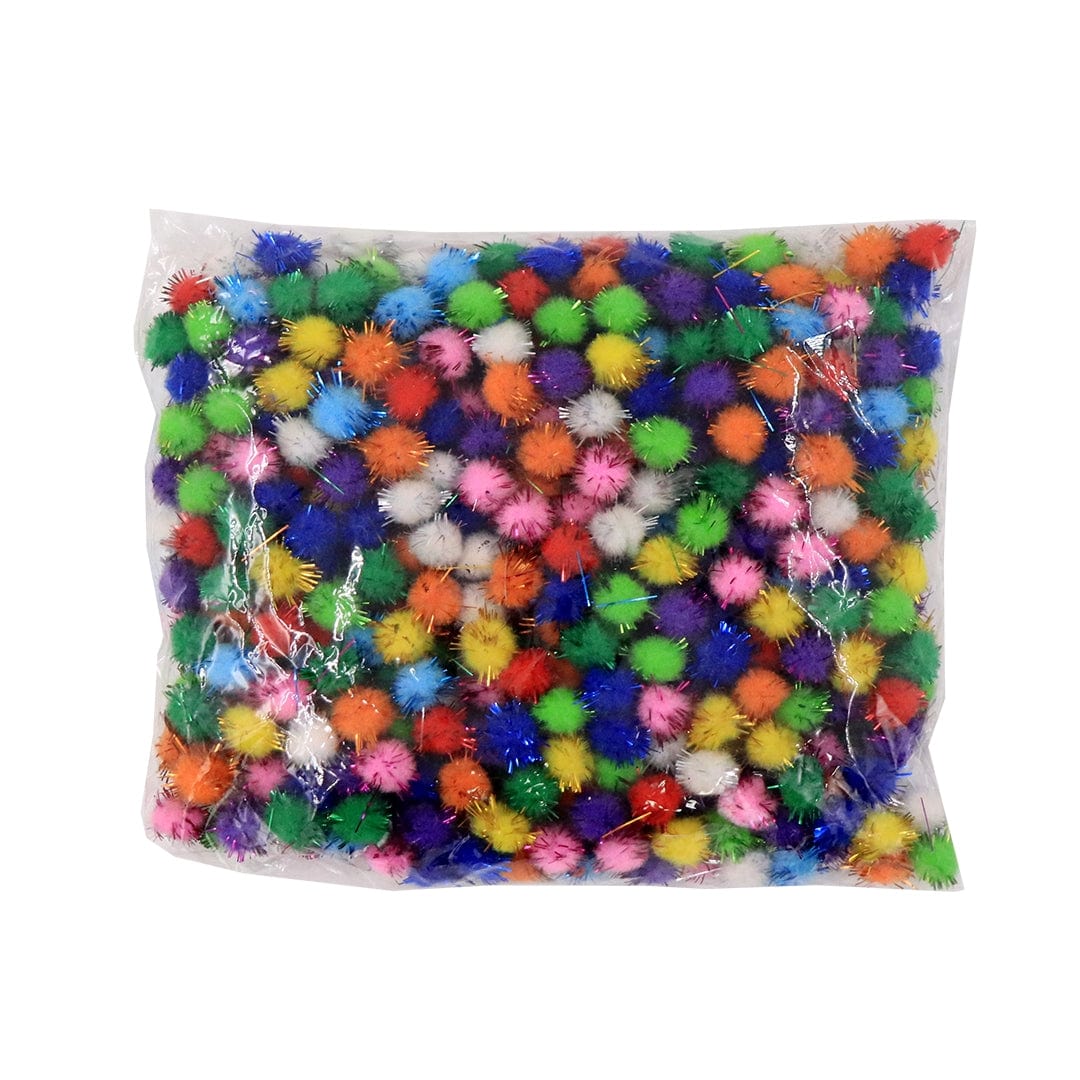 Ravrai Craft - Mumbai Branch POMPOM BALL GLITTER SMALL pompom ball glitter small 500PCS