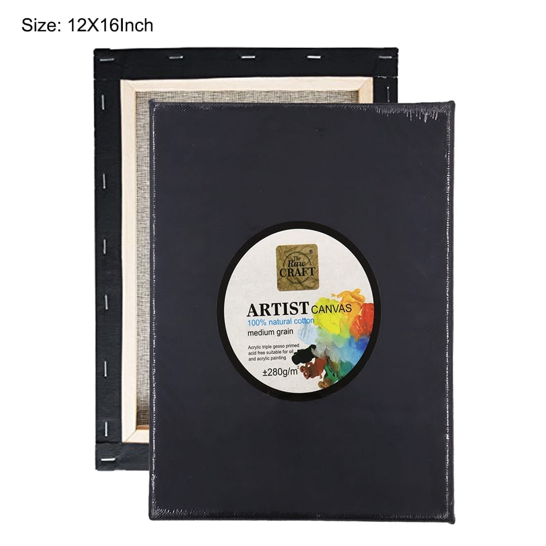 Ravrai Craft - Mumbai Branch Premium Black Canvas Frame - 12x16