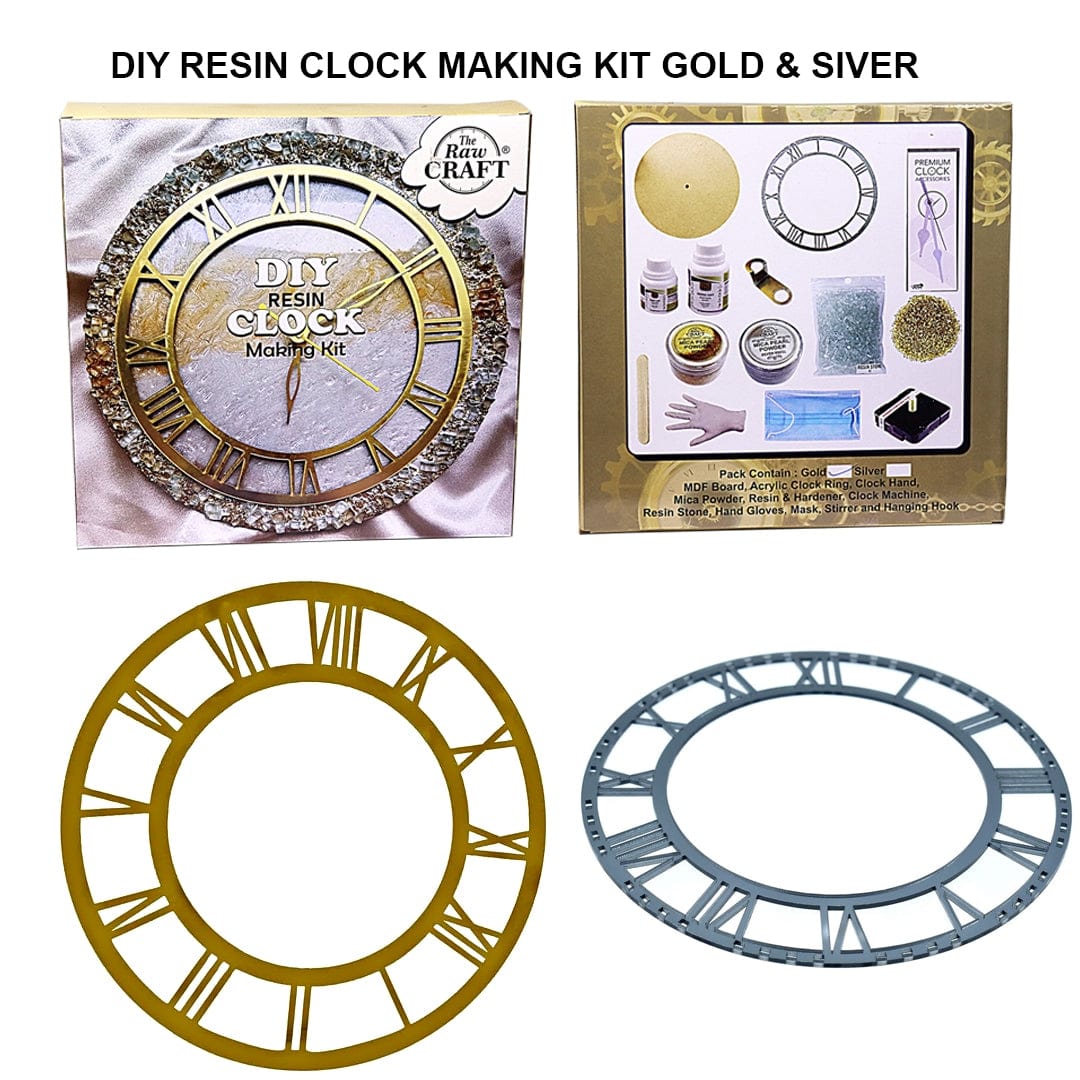 Ravrai Craft - Mumbai Branch Resin Art & Supplies Diy resin clock making kit drclmk