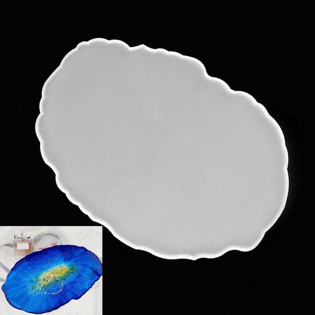 Ravrai Craft - Mumbai Branch resin mold Oval Agate Resin Silicone Mold