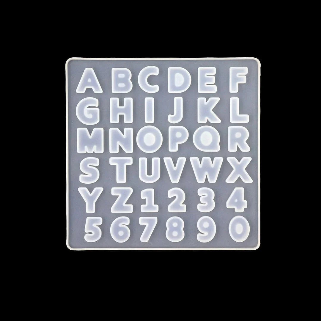 Ravrai Craft - Mumbai Branch resin mould LetterCraft: Miniature Resin Silicone Mould Alphabet Set