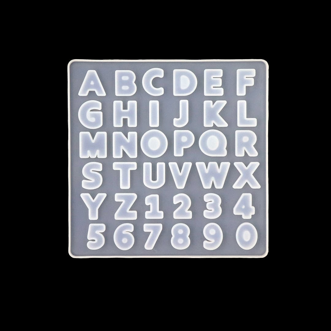 Ravrai Craft - Mumbai Branch resin mould LetterCraft: Miniature Resin Silicone Mould Alphabet Set