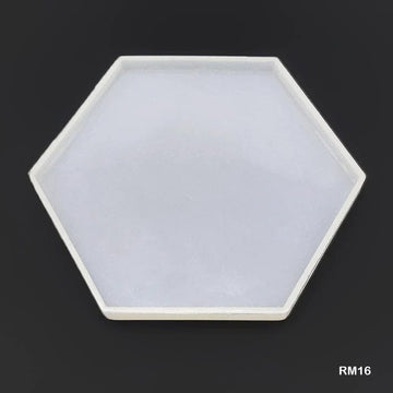 Ravrai Craft - Mumbai Branch Resin Mould Resin Silicone Mould Hexagon Shape 4 INCH RM16 (10X12 cm)