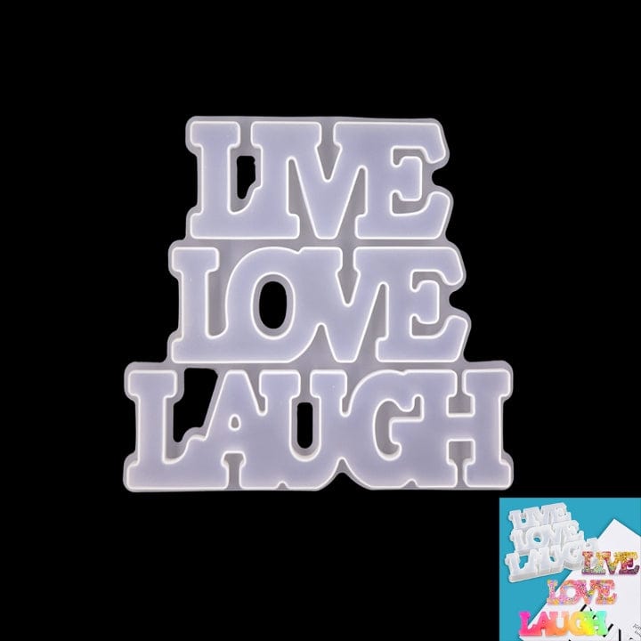 Ravrai Craft - Mumbai Branch Resin Mould Resin Silicone Mould Love Live Laugh Raws-404