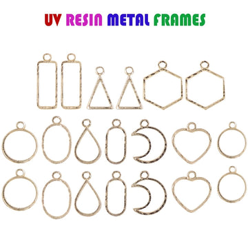 Uv Resin Metal Bezels Frame 20Pcs Uvrmb20