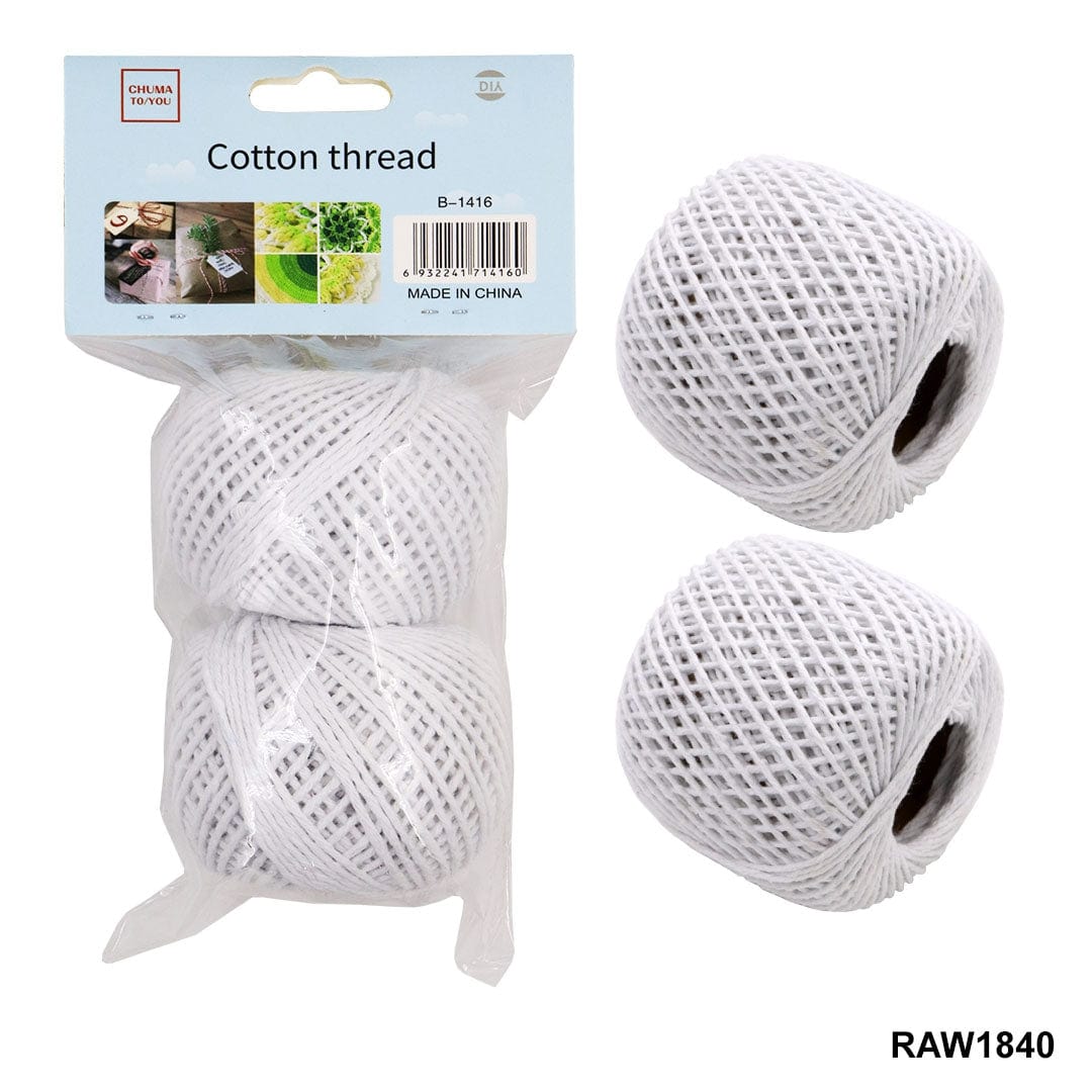 Ravrai Craft - Mumbai Branch ropes DIY Handmade Rope White 2Pcs