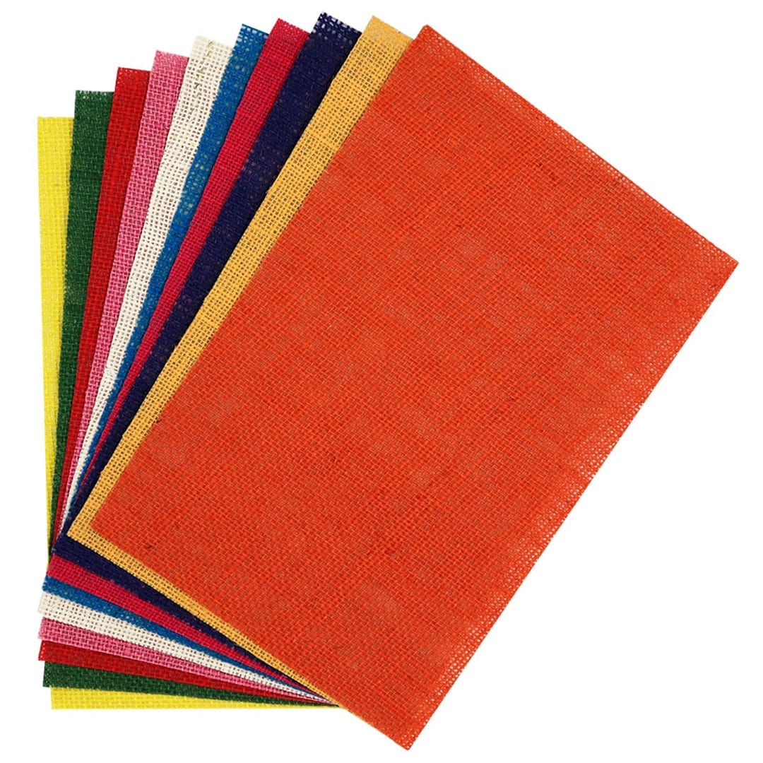 Ravrai Craft - Mumbai Branch School Project A3 Plain Jute Sheets (multi colour)