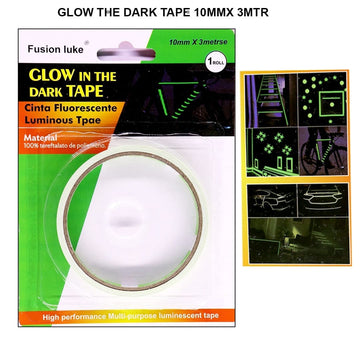 Illuminate Your World: Glow in the Dark Tape - 10mm x 3m - Enhance Visibility in Low Light