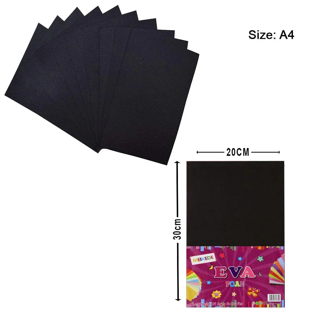 A4 Eva Foam Sheet Without Sticker Black