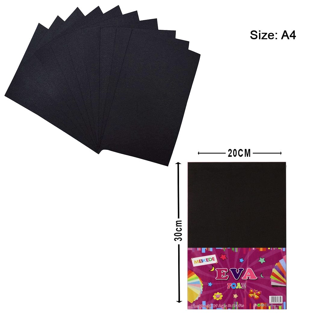 Ravrai Craft - Mumbai Branch Scrapbooking & Designed Papers A4 Eva Foam Sheet Without Sticker Black