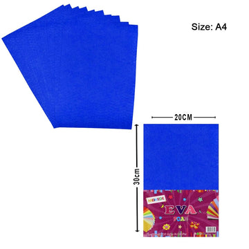 A4 Eva Foam Sheet Without Sticker Dark Blue