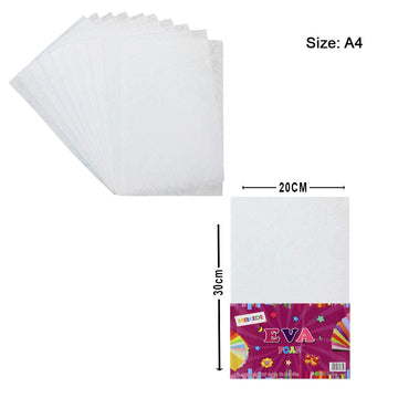 Ravrai Craft - Mumbai Branch Scrapbooking & Designed Papers Eva Foam Sheet Non-sticker (A4 White)