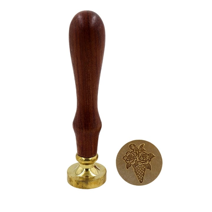 Ravrai Craft - Mumbai Branch Sealing Wax Stamps Wooden Handle Quality Brass Sealing Wax Stamps Mgy06