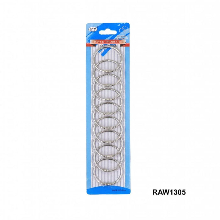 Book Ring Card Set - 38mm, 9 Pieces for Organizing and Securing Documents