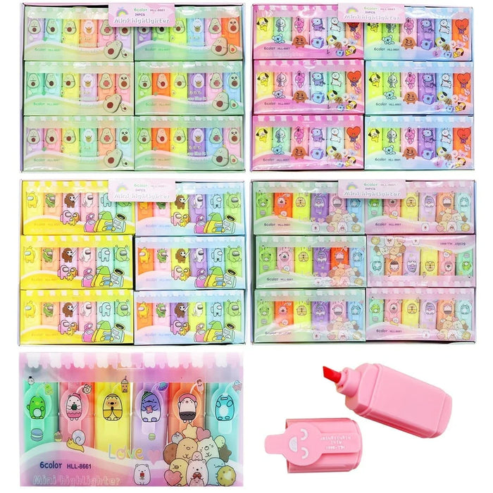 Fancy Highlighter Set (6Pcs)