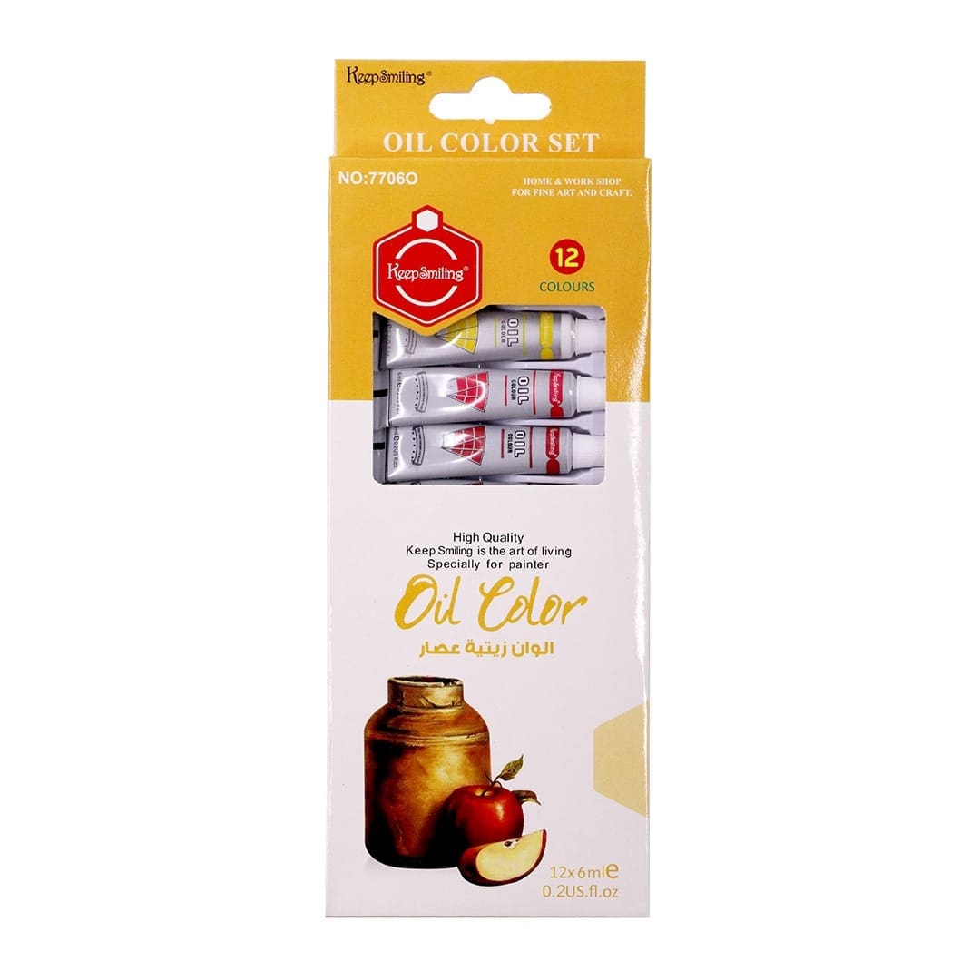 Ravrai Craft - Mumbai Branch Stationery "Radiant Bliss: Keep Smiling Oil Color 7706-O"