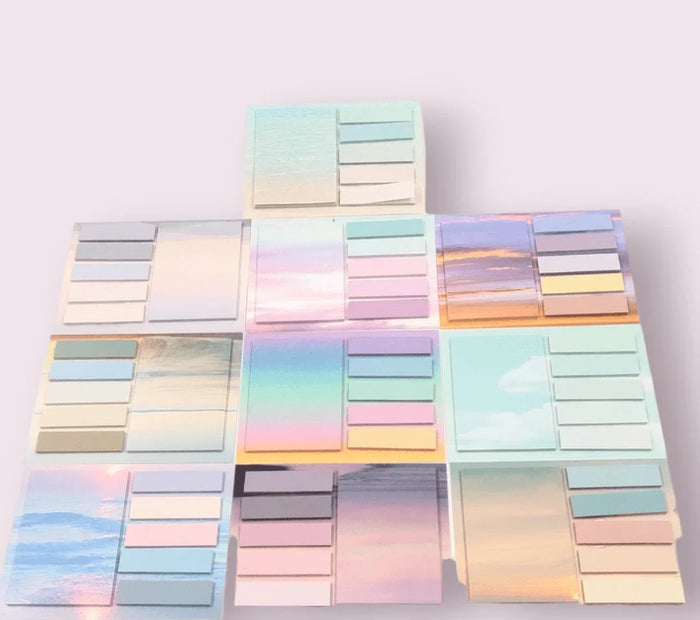 Buy 1 Get 1 Free – Vintage Scenic / Galaxy Print Sticky Notes (1 Unit Set)