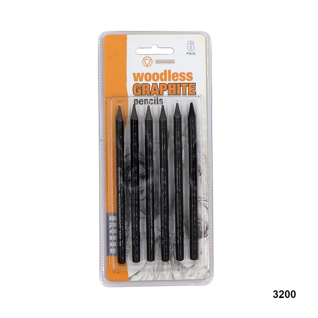 Ravrai Craft - Mumbai Branch Stationery Woodless Graphite pencils 6 pcs Raw1693