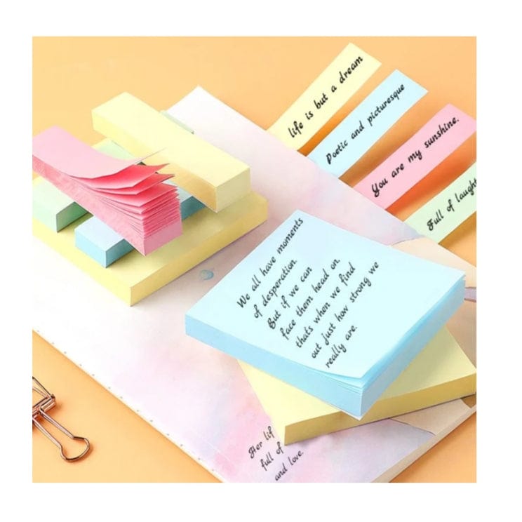 Ravrai Craft - Mumbai Branch Sticky Notes Pastel Multi-color sticky notes (100 sheets)