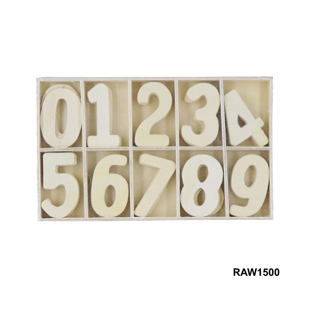 Ravrai Craft - Mumbai Branch toys Wooden Number 0To9 Small