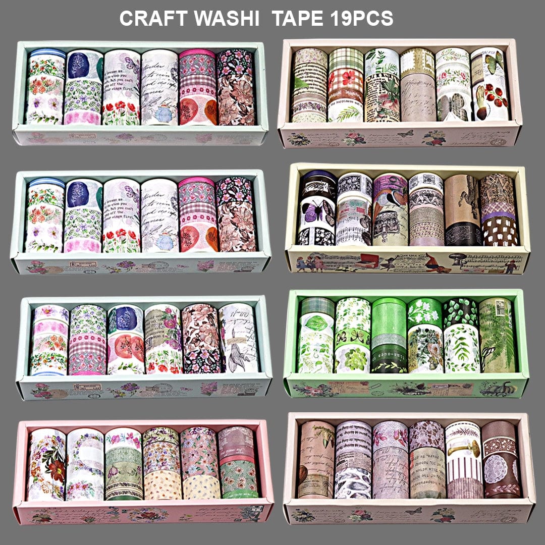 Ravrai Craft - Mumbai Branch Washi Tape Craft Washi Tape 19Pcs